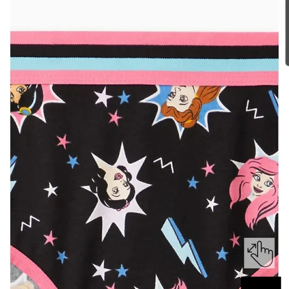 NWT Torrid Hipster Disney Princess Cotton Panty Underwear - Picture 3 of 8